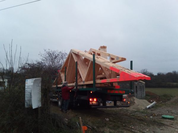 Construction d' une maison traditionnel en Bloc de Béton sur St Baudille de la tour
