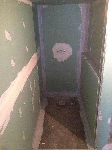 Création d' une douche à l' Italienne